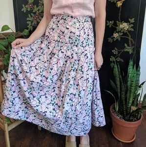 Vintage floral skirt